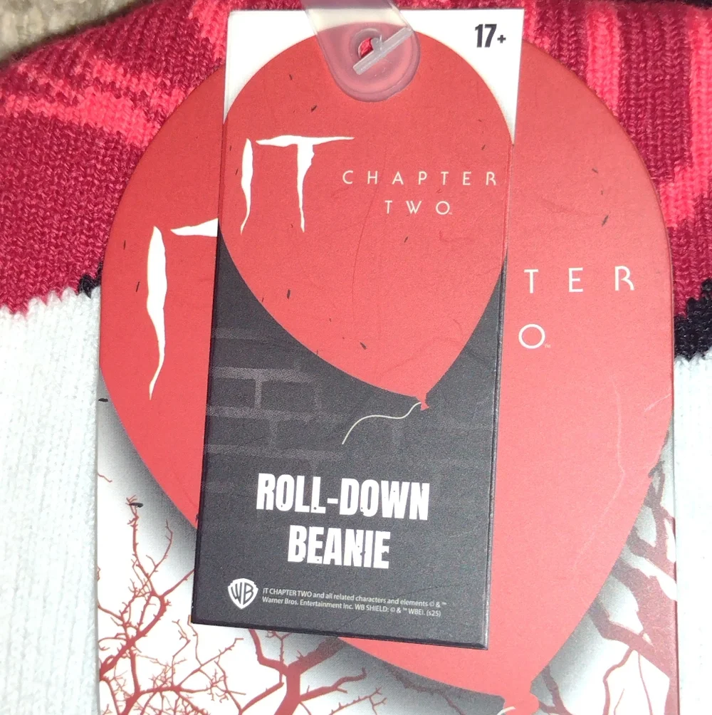 Pennywise Roll-Down Beanie Mask With See Through Mesh. NWT.